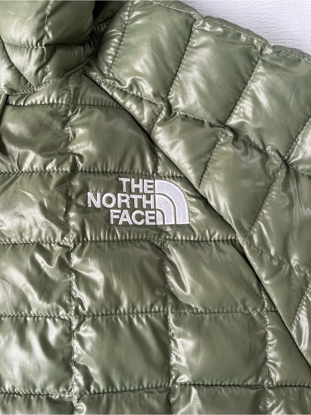 The North Face Women's Olive Hooded Quilted Puffer Jacket - Picture 4 of 12